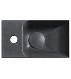Piccolino Betonnen Toiletfontein 30,8 x 17 cm Kraan Links Antraciet Mat - Afbeelding 2