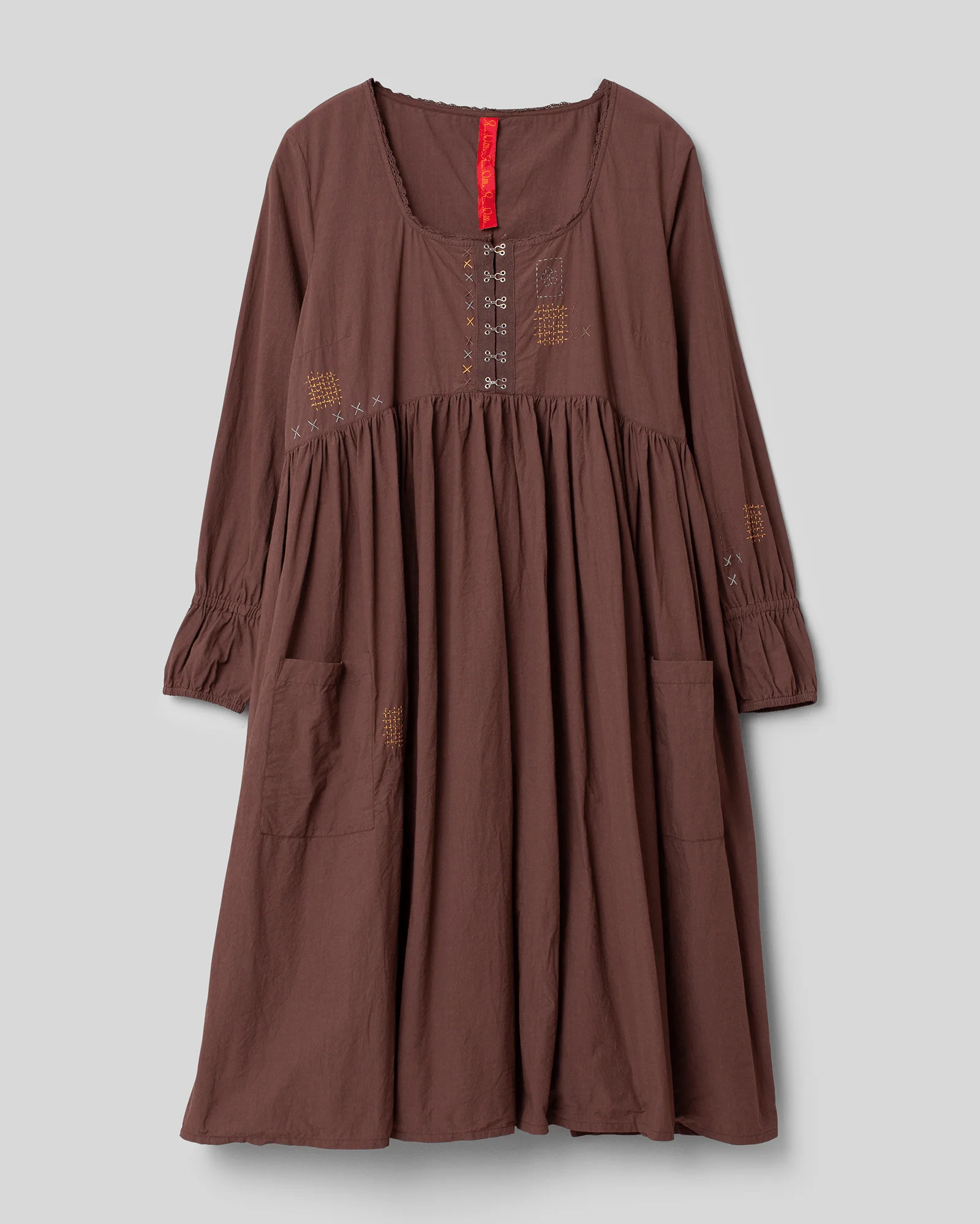 Ewa i Walla Jurk Myra Cotton 55758 AW22 Burgundy
