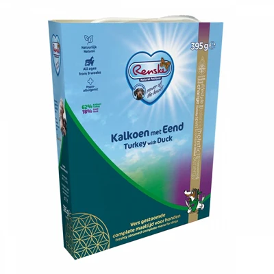 Renske Vers Vlees Kalkoen/Eend 10X395 GR Renske Vers Vlees Kalkoen/Eend 10X395 GR