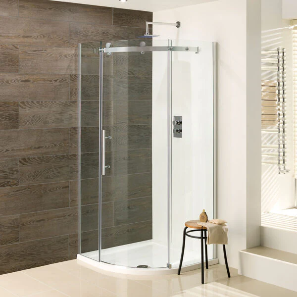 Eastbrook Vanguard kwartronde douchecabine 80 x 80 x 200 cm – chroom