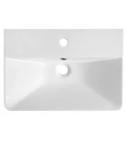 Aqualine Sen Meubelwastafel Cast Marble 51x35 cm Wit - Afbeelding 2