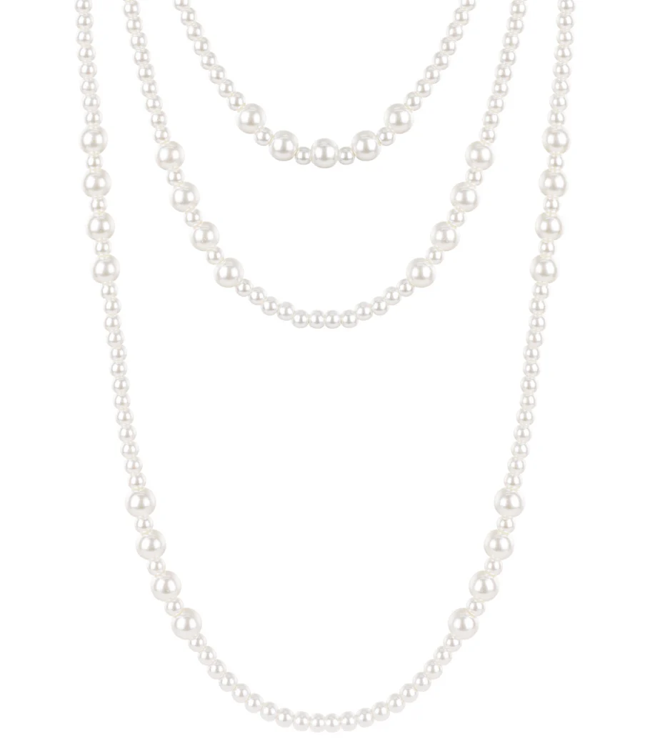 Kleine parels gelaagde ketting