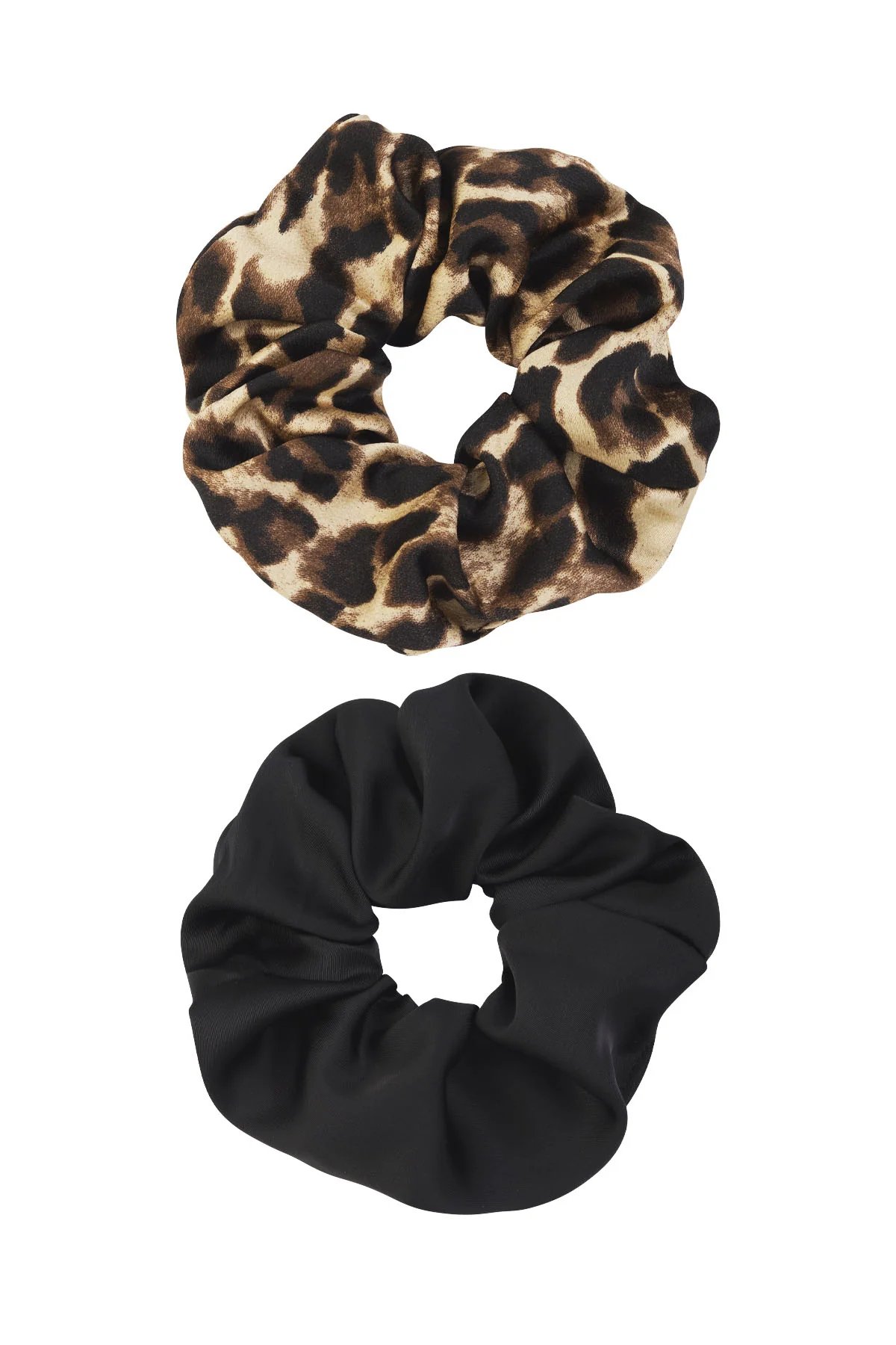 Scrunchie set wild duo – bruin zwart Scrunchie set wild duo – bruin zwart