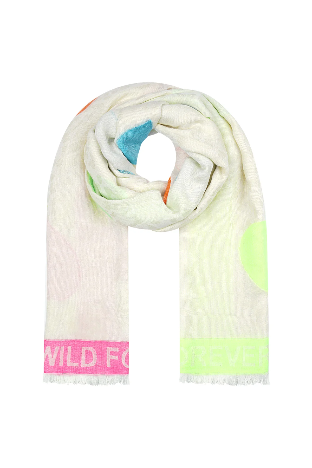 Colorful Print sjaal – multi
