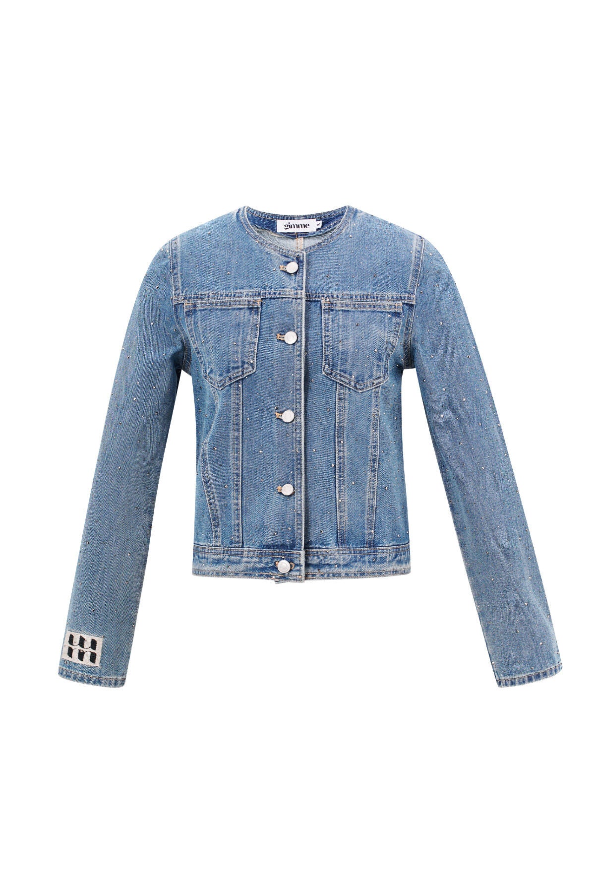 Denim Vrouwen Korte Jas Classic Fit Denim Vrouwen Korte Jas Classic Fit