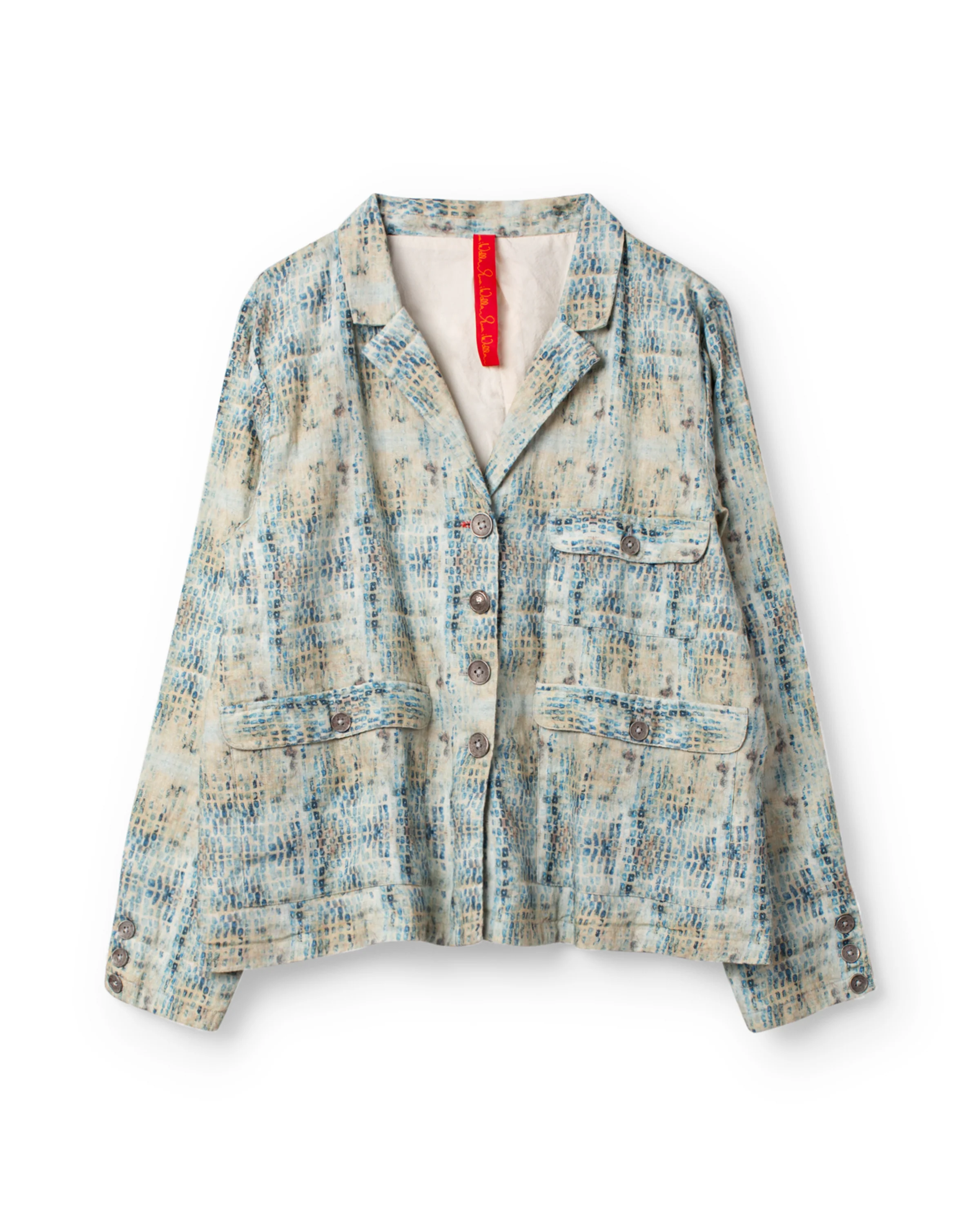 Ewa i Walla jas checked linen Betty 66785 SS26 checked
