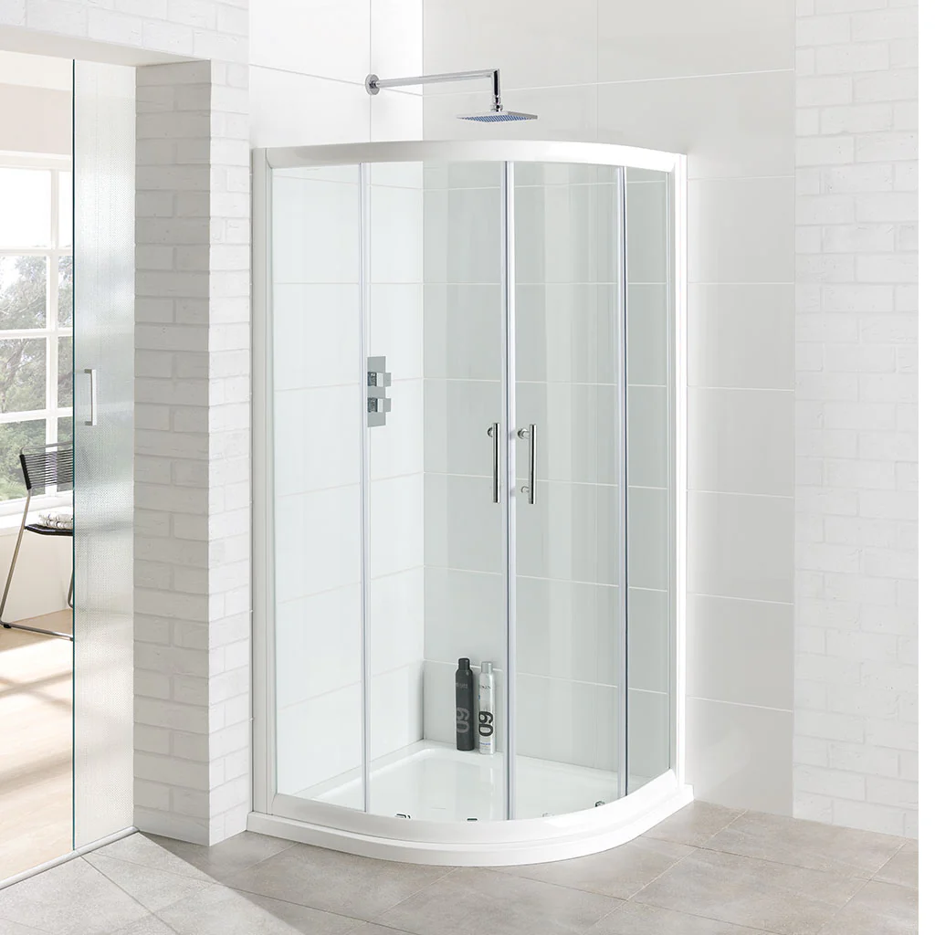 Eastbrook Vantage kwartronde douchecabine 80 x 80 x 185 cm – wit