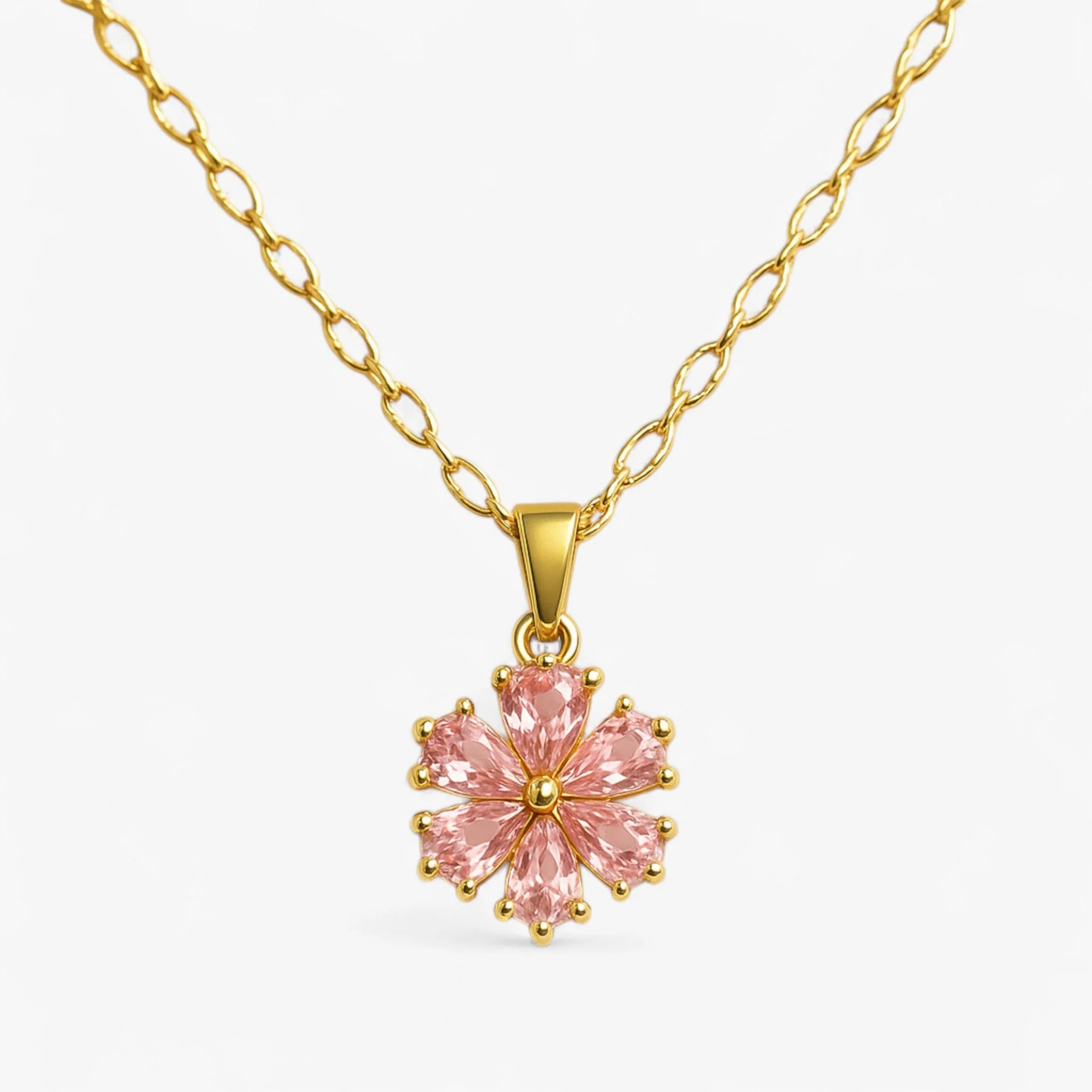 Ketting Goud – Romantische Sakura – Elegant en Vrouwelijk