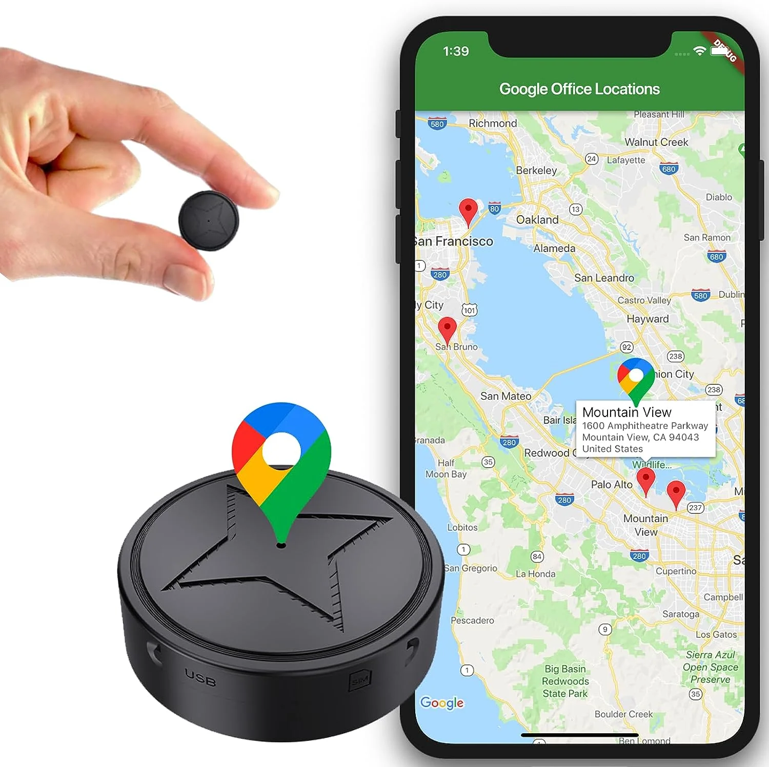 EasyTrack – Kleine Draadloze GPS-Tracker met Magnetische Bevestiging