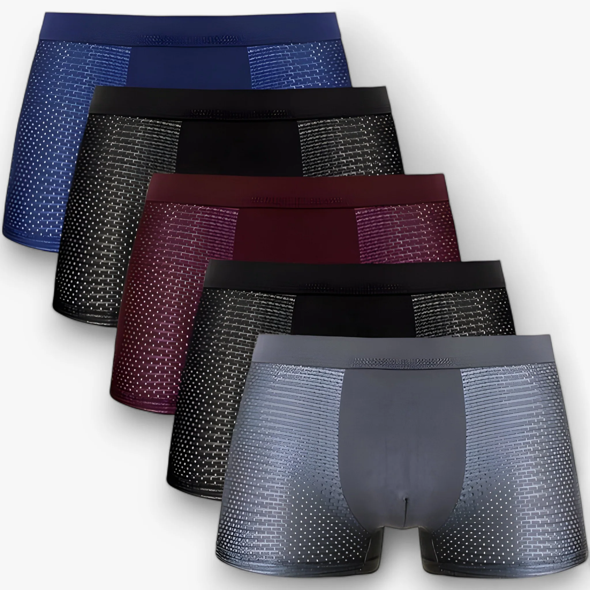 Heren Boxershorts Bamboe 10-pack Zwart/Grijs – Ademend, Hypoallergeen Ondergoed