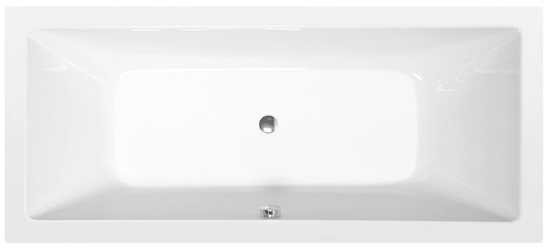 Polysan Krysta Tweepersoons Rechthoekig Ligbad 180×70 cm Wit