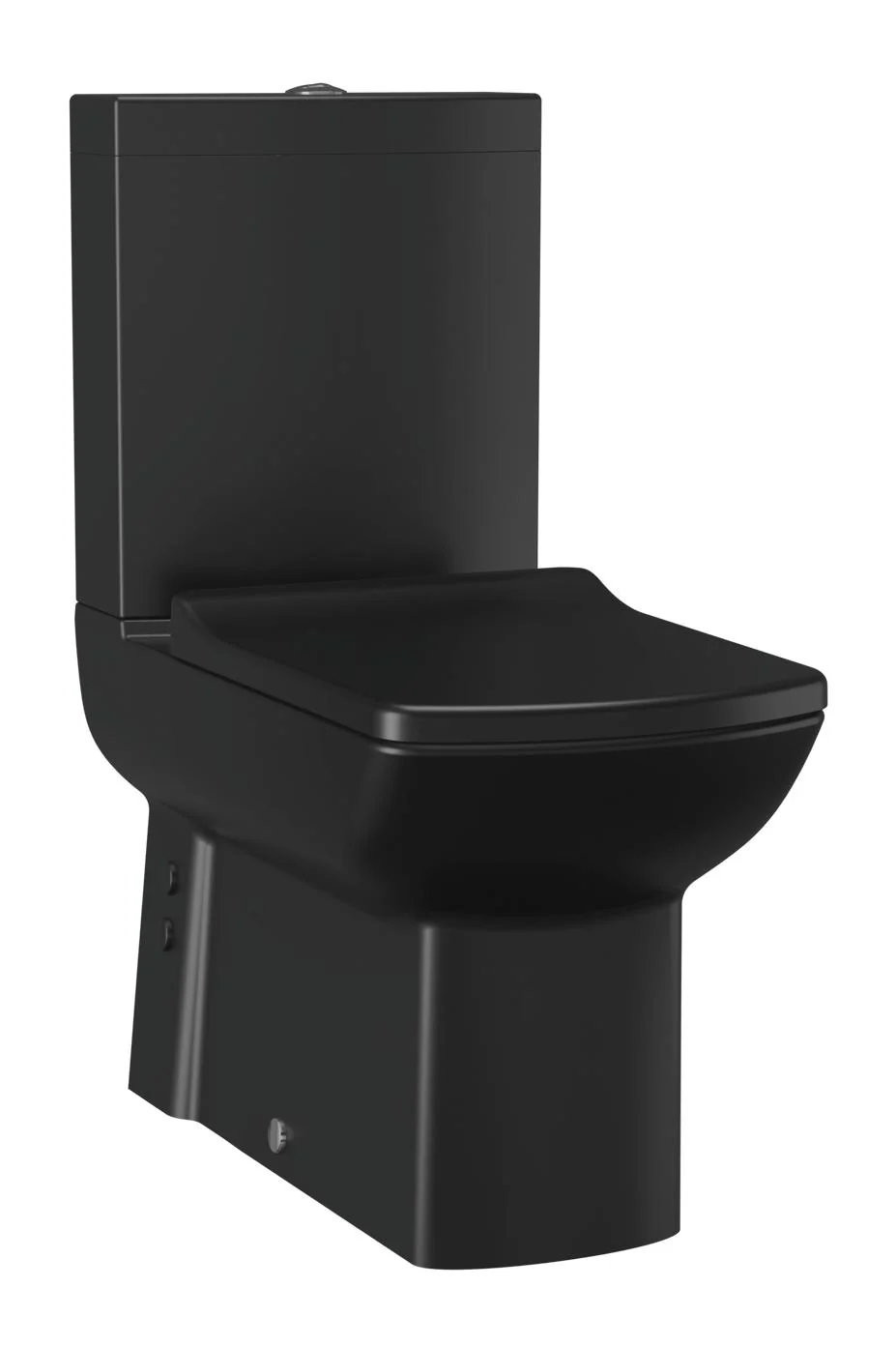 Staand Toilet Duoblok Lara Mat Zwart Incl. Softclose Toiletbril