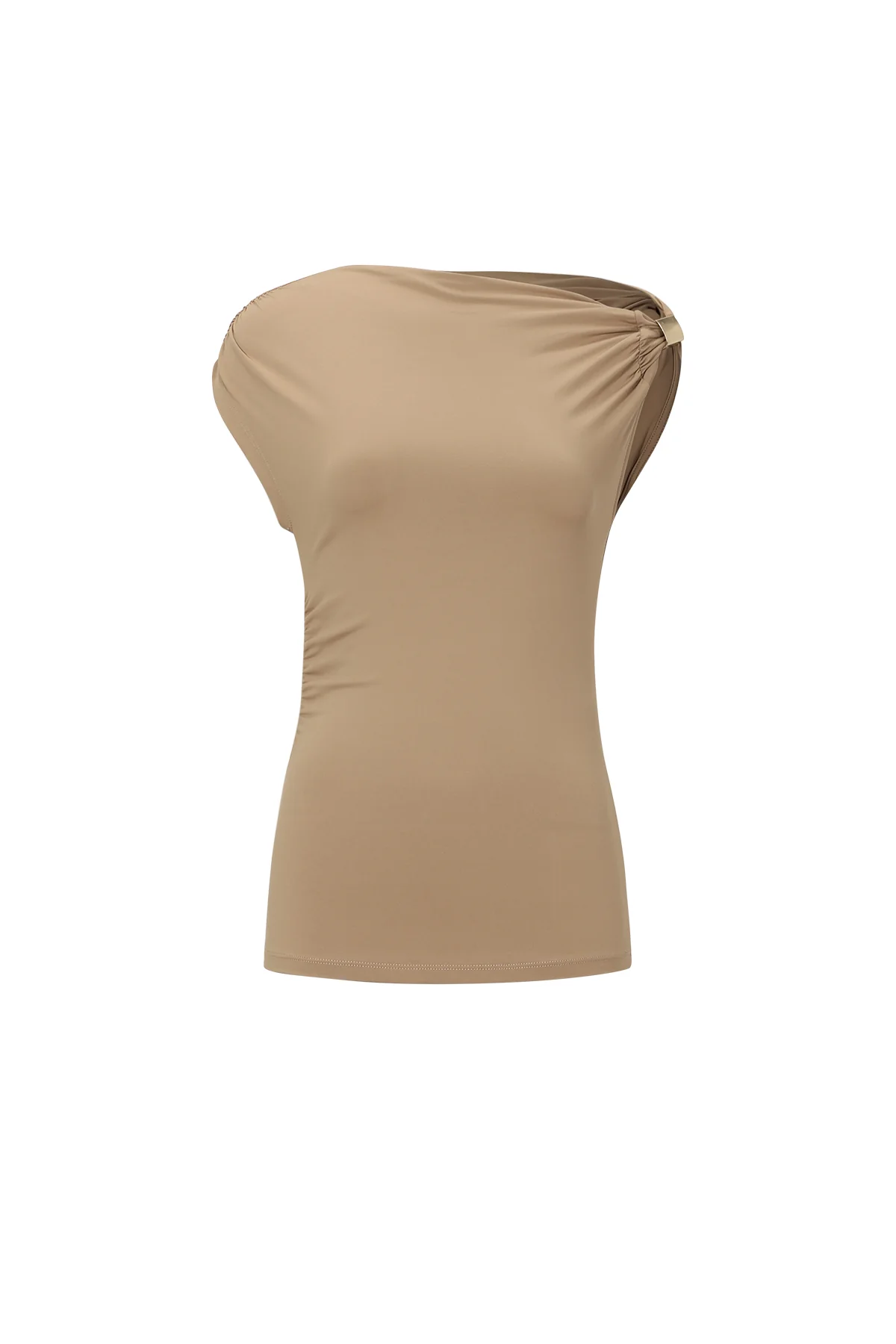 Off-shoulder top goud