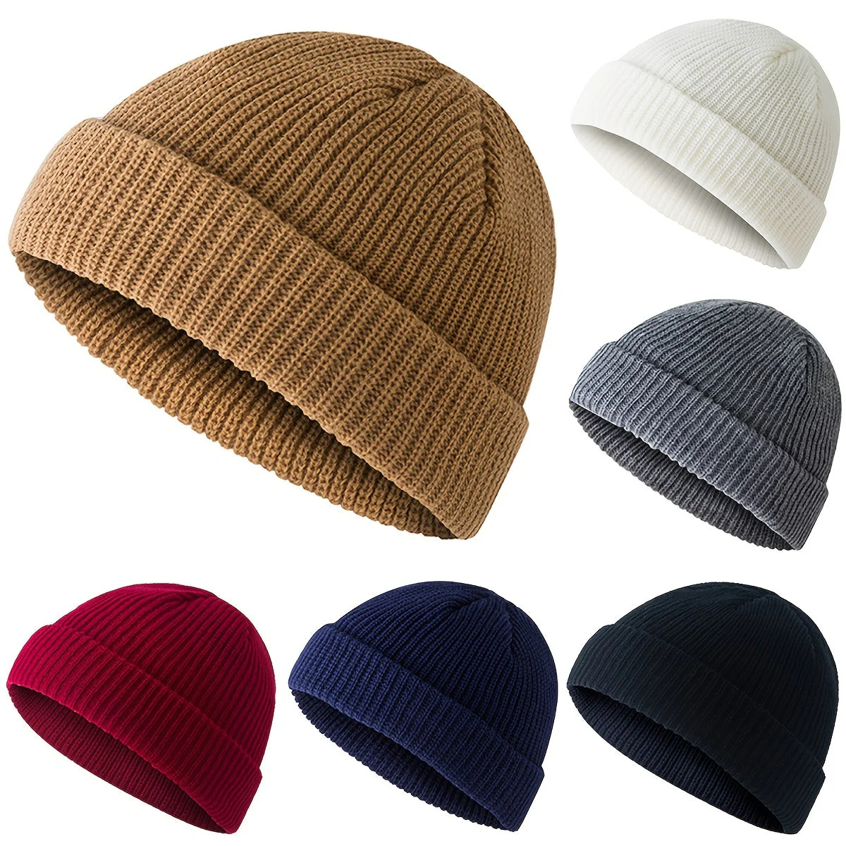 Hoed Heren Zwart – Trawler Muts Gebreide Visser Retro Vintage Stijl Ski Skull Cap