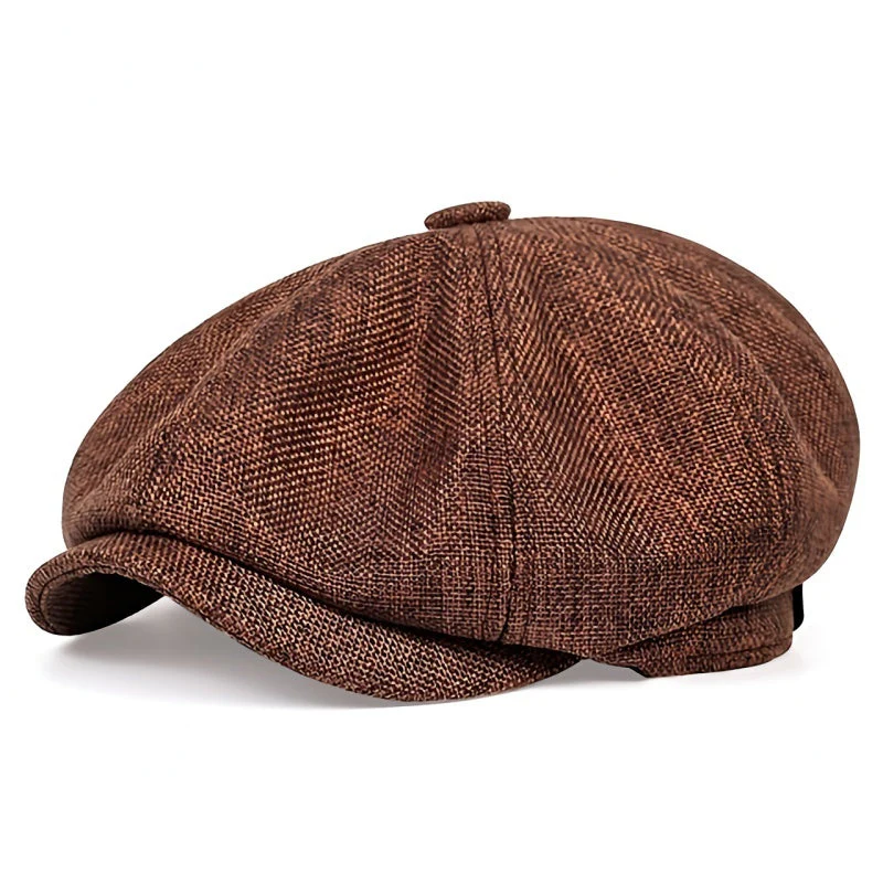 Cap Heren Zwart – Herencap van Retro Linnen voor Luchtige Lente – En Zomeroutfits