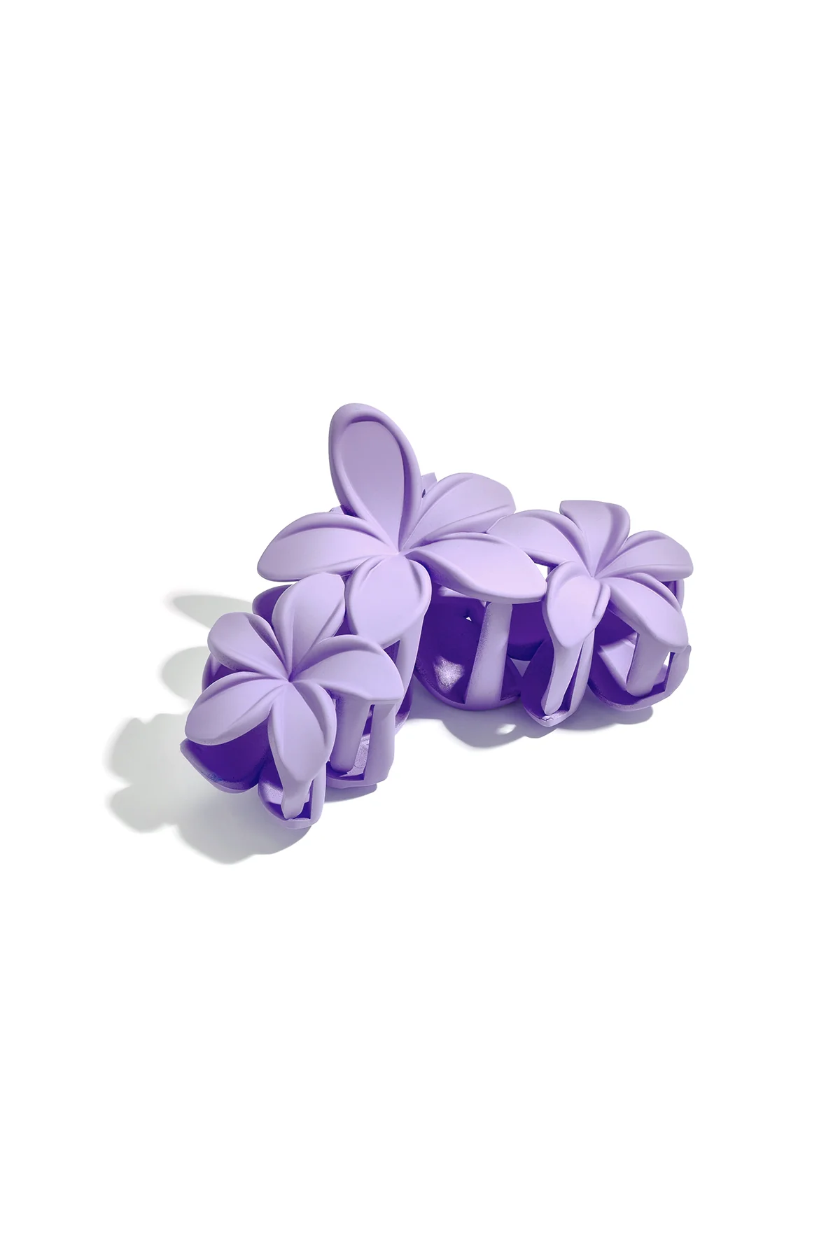 haarclip met grote bloemen – suikerspin roze