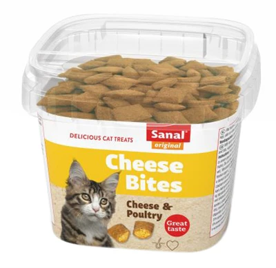 Sanal Cat Cheese Bites Cup 75 GR Sanal Cat Cheese Bites Cup 75 GR