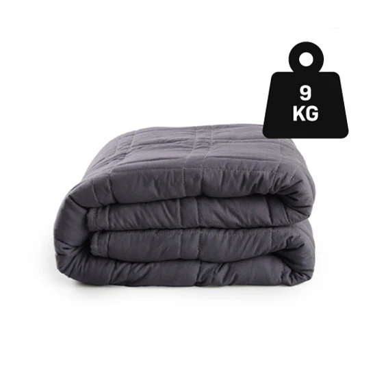 ATTREZZO® Verzwaringsdeken 9 KG – 150×200 cm – Weighted Blanket – Zwaartedeken eenpersoons – Verzwaringsdekens te gebruiken met eigen dekbedovertrek – Verzwaarde deken 1 persoons – Gewichtsdeken