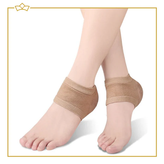 ATTREZZO® Hielbeschermers – One size – Hielkussens – Beige