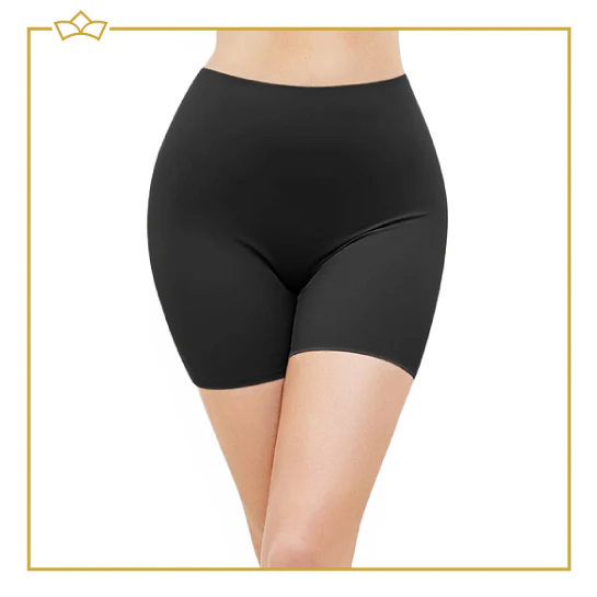 ATTREZZO® Corrigerend ondergoed dames – Shapewear short – broekje voor onder jurk – Zwart – Maat L