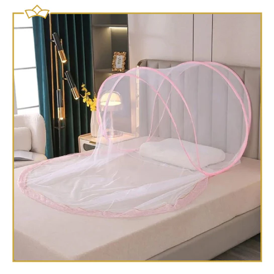 ATTREZZO® Klamboe – Roze – L 90 x B 75x H 75 cm – Muggennet – Muskietennet – Anti muggen