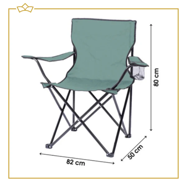 ATTREZZO® Campingstoel – Opvouwbaar – Vouwstoel – Turquoise – Ideaal voor op de camping!
