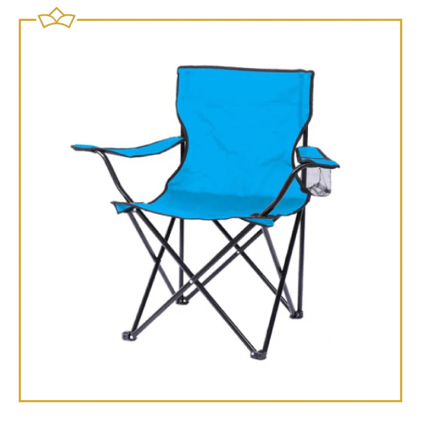 ATTREZZO® Campingstoel – Opvouwbaar – Vouwstoel – Blauw – Ideaal voor op de camping!