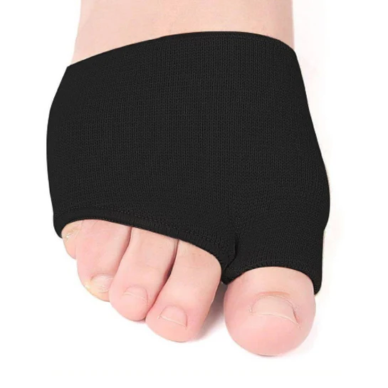 ATTREZZO® Voorvoetkussen met softgel – dempende inlegzool voor de voorvoet – Zwart – maat L (schoenmaat 43-46)