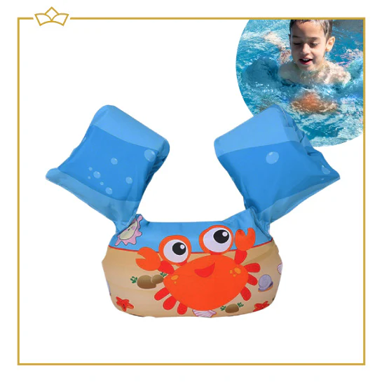 ATTREZZO® Zwembandjes Krab – Puddle Jumper – Zwemvest – Zwemvleugels – 2-6 jaar – 15-30 kg