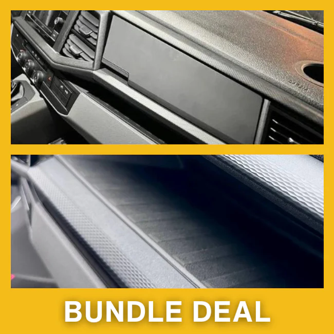 Comfort Glovebox Interior Bundle Package For Volkswagan Transporter T6.1 – Textured