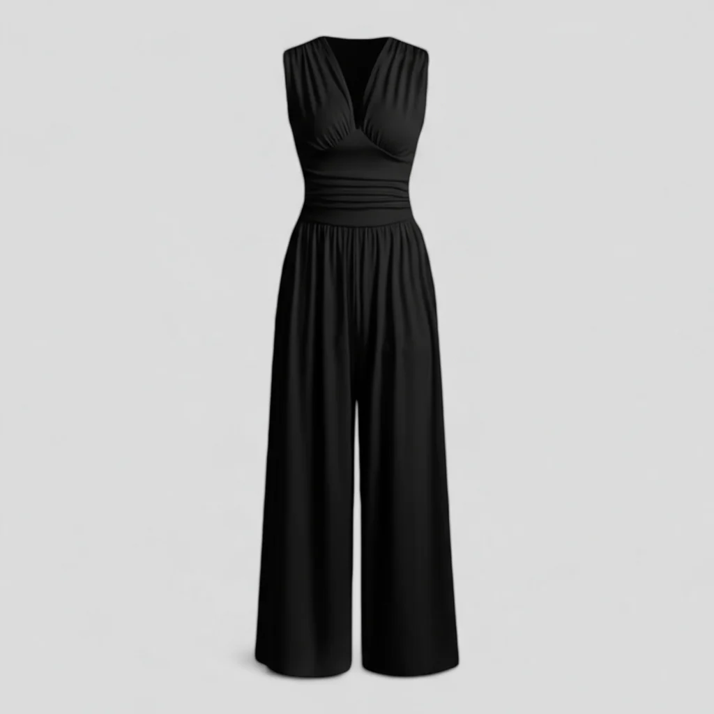 Comfy Jumpsuit Dames met Top en Broek – Zwart