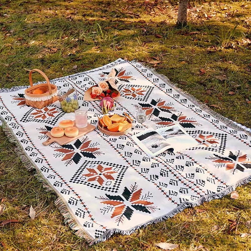 Boho Picnic Blanket – Trendy Bohemian Deken voor Je Buitenactiviteiten