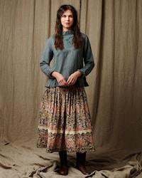 Ewa i Walla Blouse Calla Crepe 44877 AW22 Pine Green