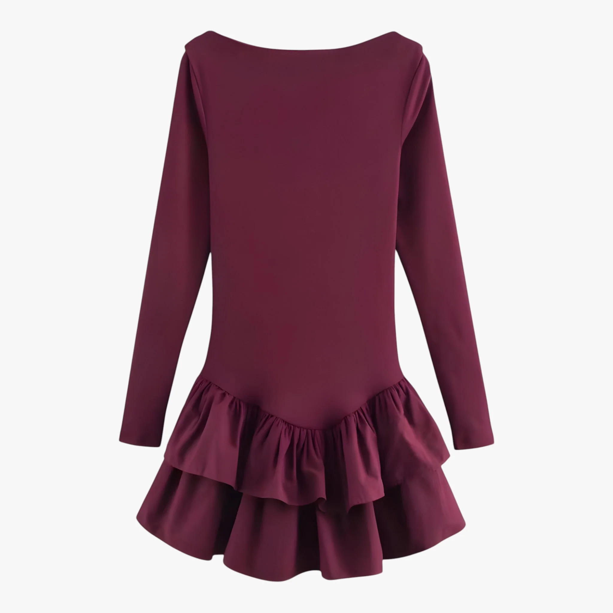 Minijurk met Lange Mouwen – Trends en Stijl – Bordeaux