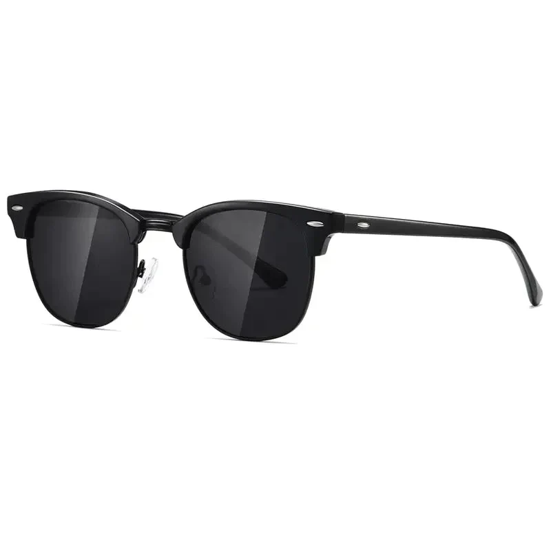 Clubstar Zonnebril Unisex – Klassieke Gepolariseerde Piloten Zonnebril – Zwart