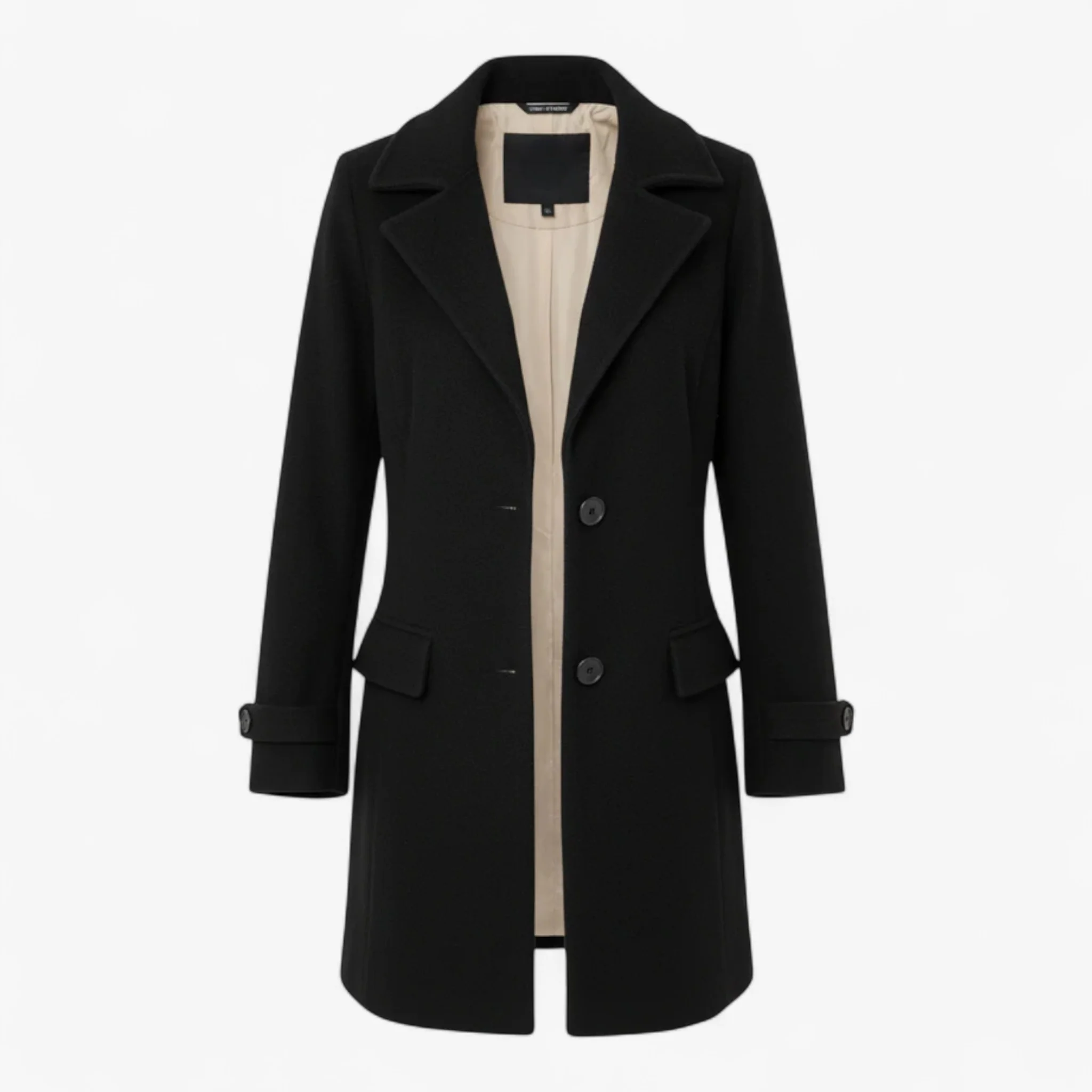 Elegante Winterjas voor Dames – Zwart