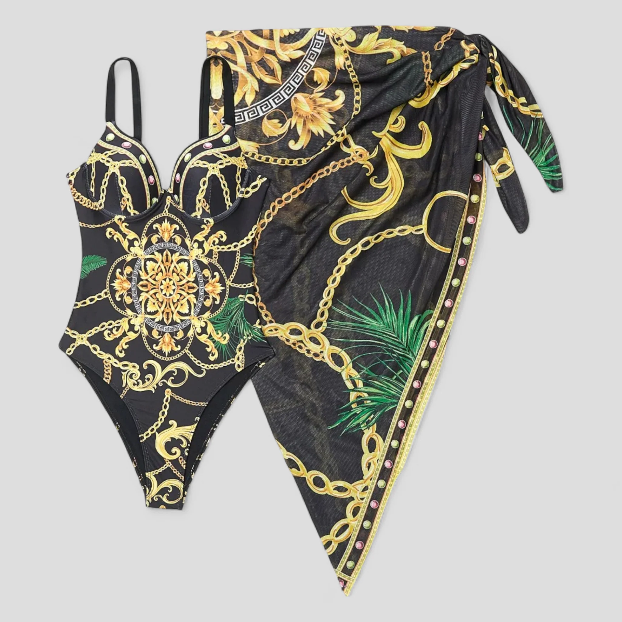 Dames Elegant Badpak met Comfortabele Pasvorm - Blauw - Afbeelding 2