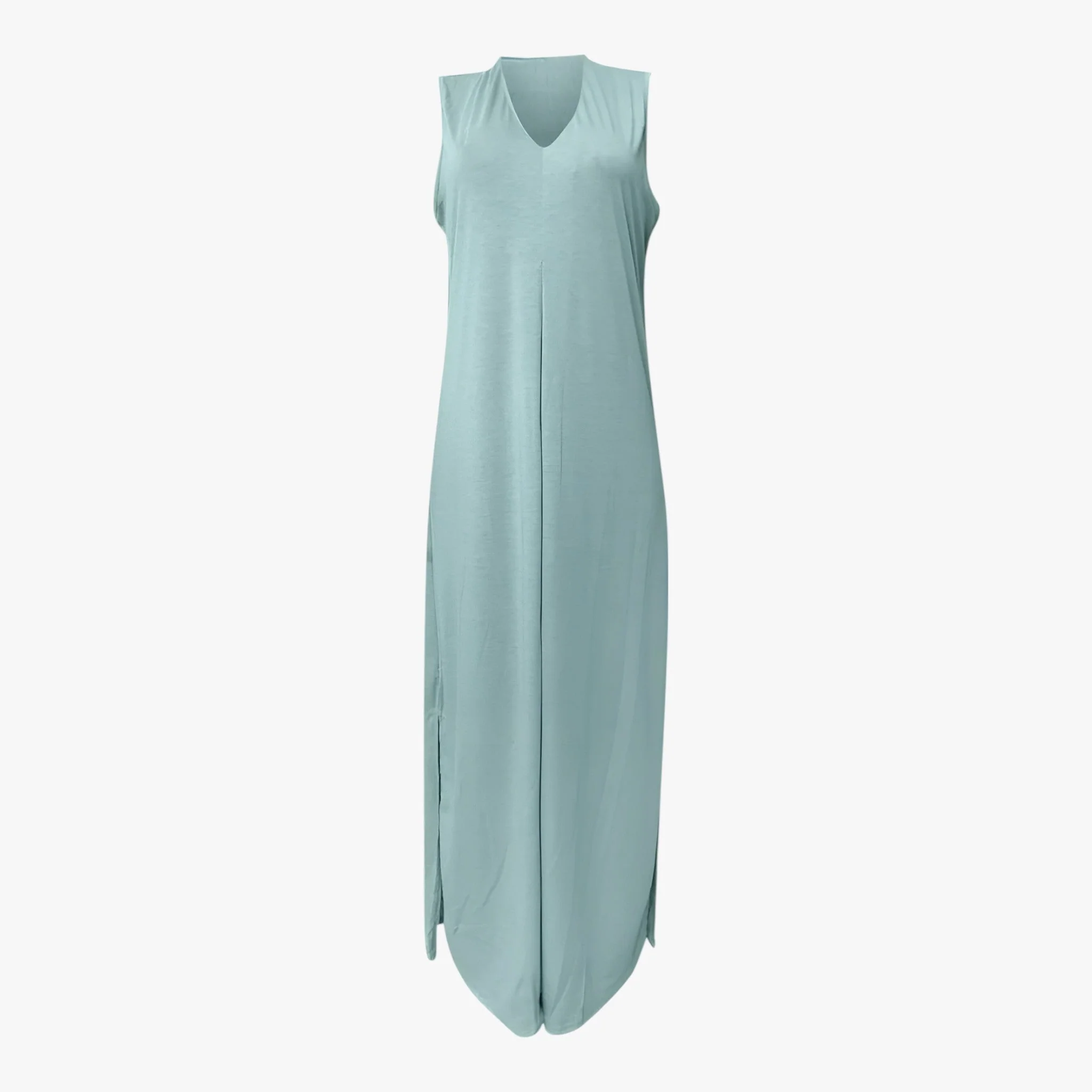 Dames Lange Zomerjurk met Vest – Groen