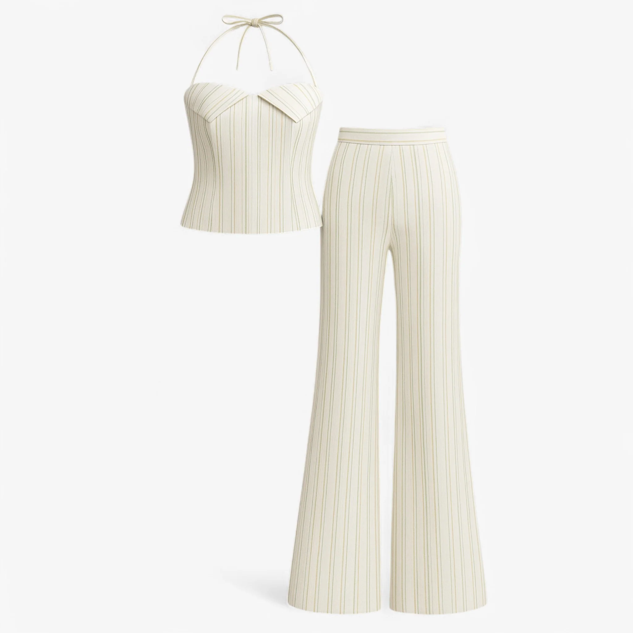 Broek Dames Wit – Lichtgewicht Zomer Set met Top
