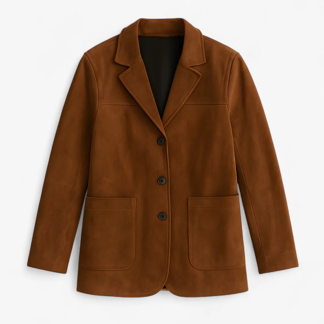 Winterjas Dames Bruin – Suede in Intens