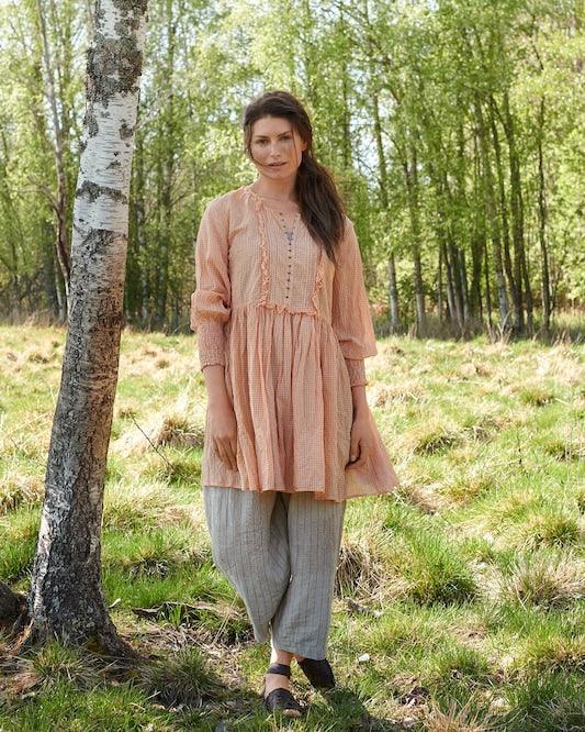 Ewa i Walla Blouse / Tuniek Disa Checked Voile 44887 SS23 Original