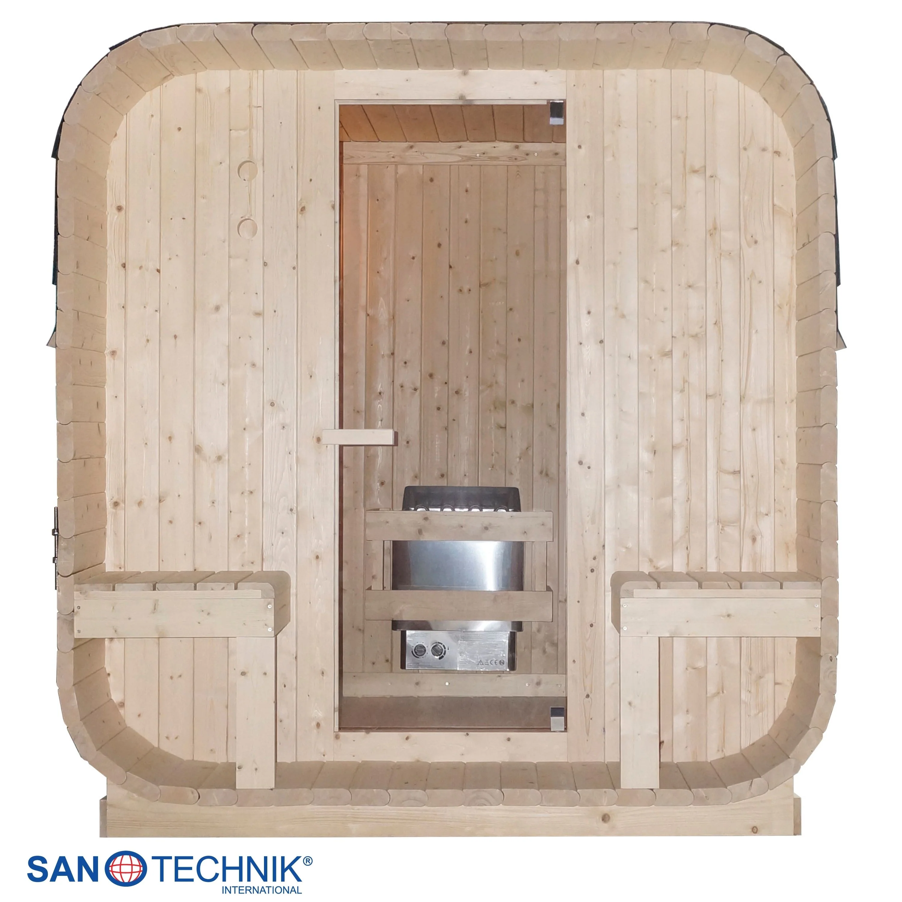 Sanotechnik Göteborg Buitensauna voor 4 personen 190x220x195 cm