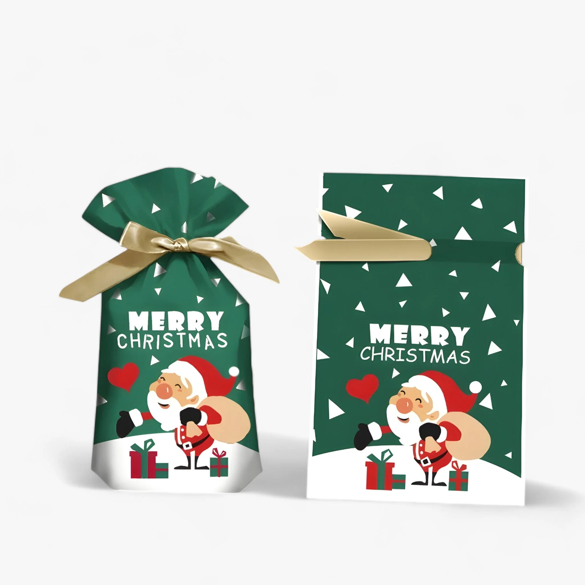 Vader Kerstman Kerst Snoepzak – Cadeauverpakking – Herbruikbaar