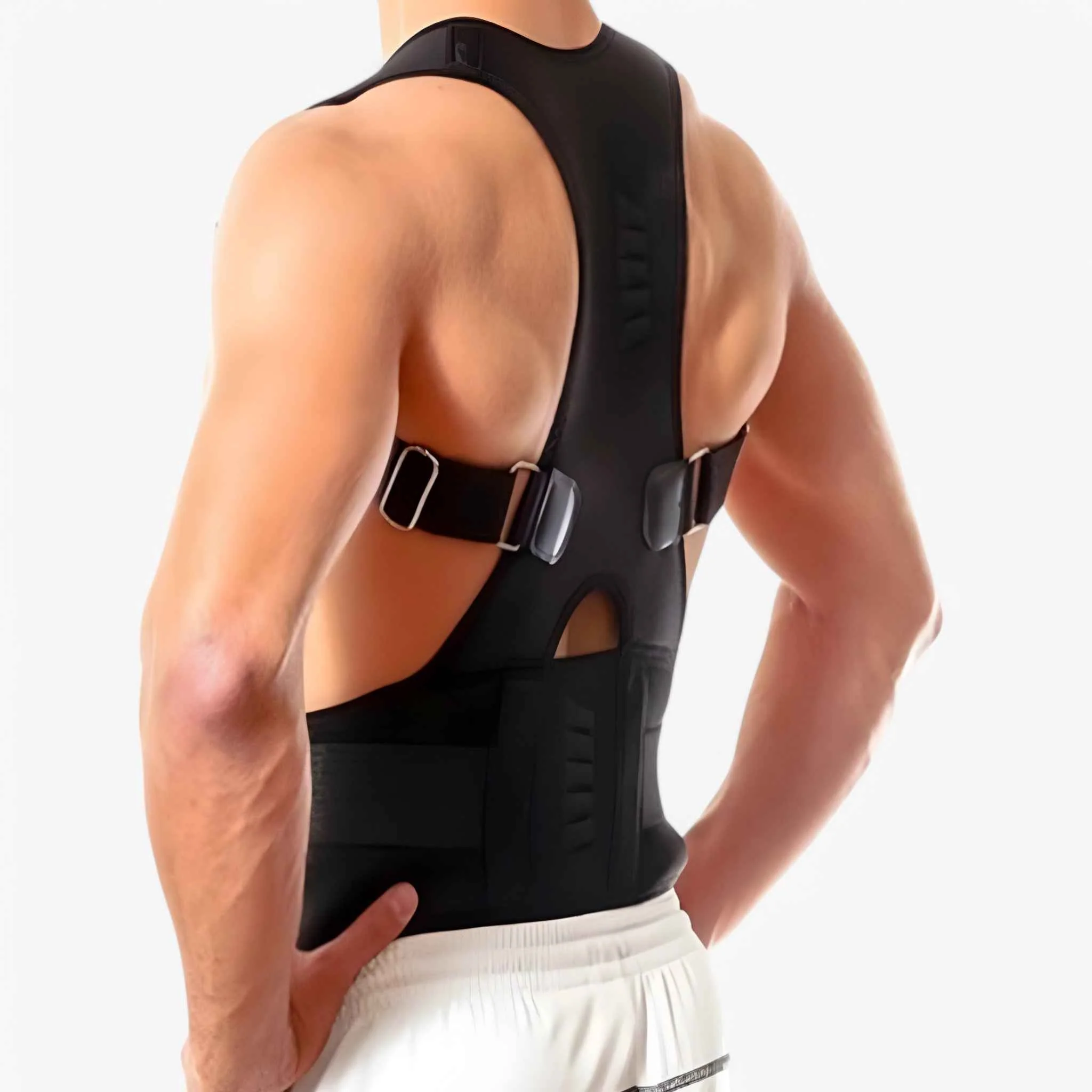 BeltGuard unisex verstelbare en ademende houdingscorrector voor mannen en vrouwen met rechte rug