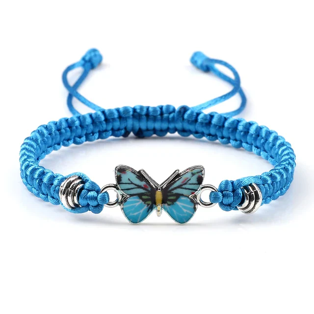Armband Dames Donkerblauw – Liefdevolle Vlinder