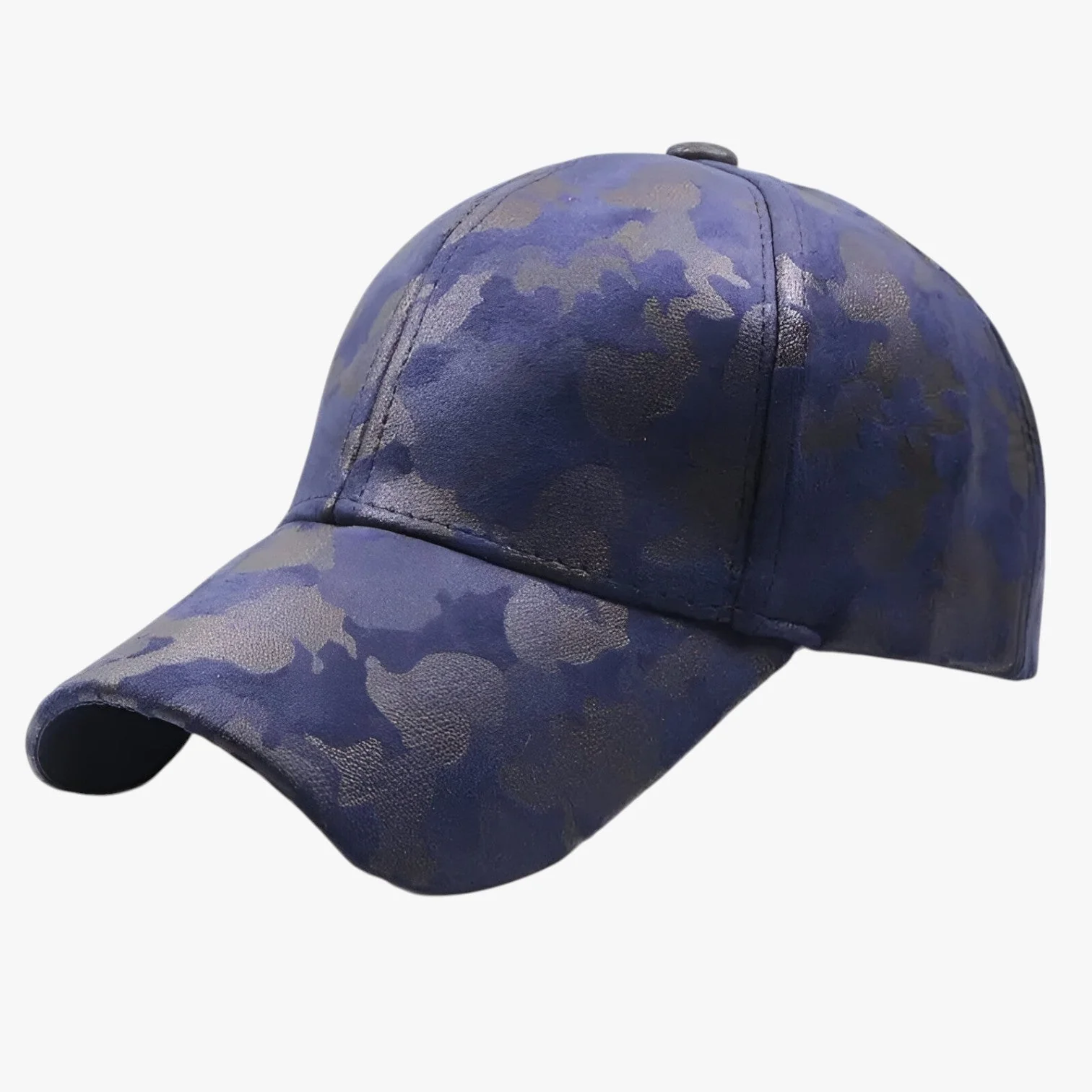 Baseballpet Zwart – Elegant en Comfortabel – Camouflage Suède voor Elke Look