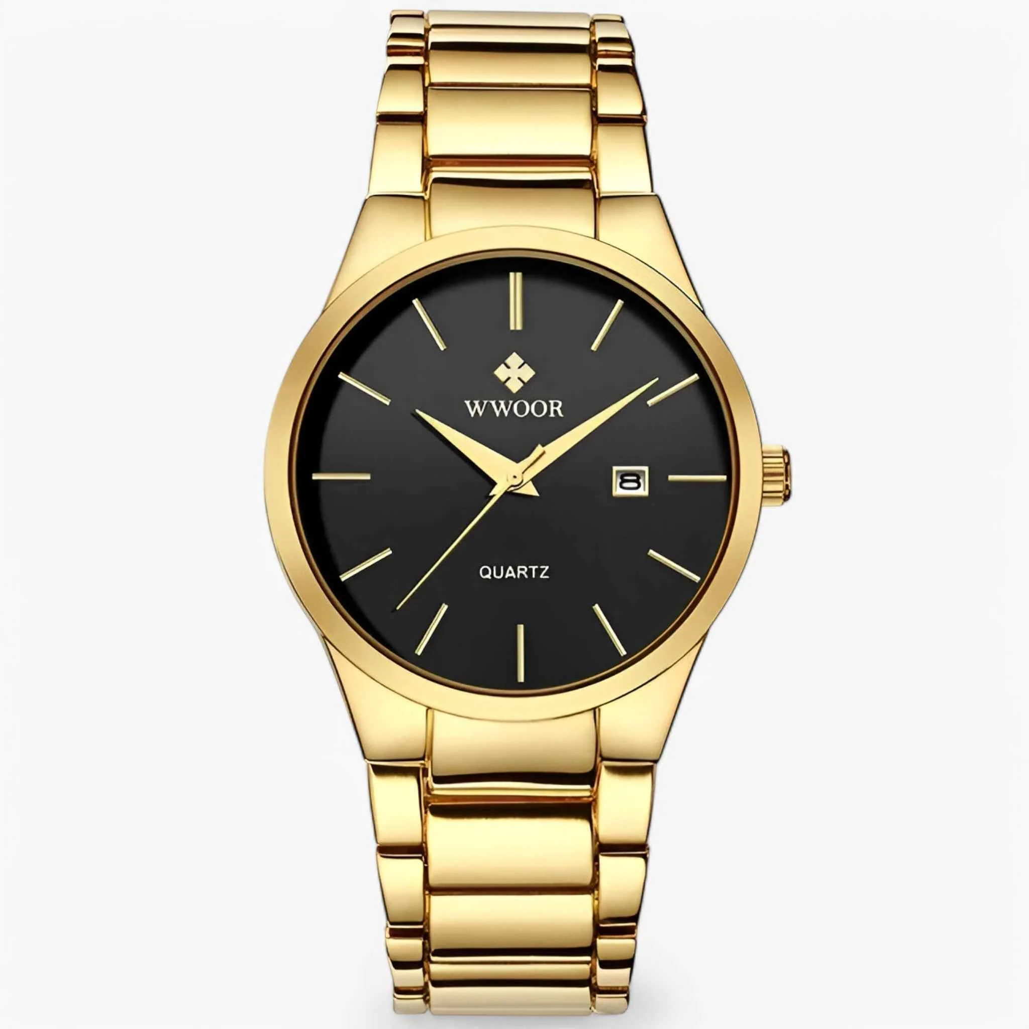 Heren Gouden Horloge met Elegantie – Zwart Goud