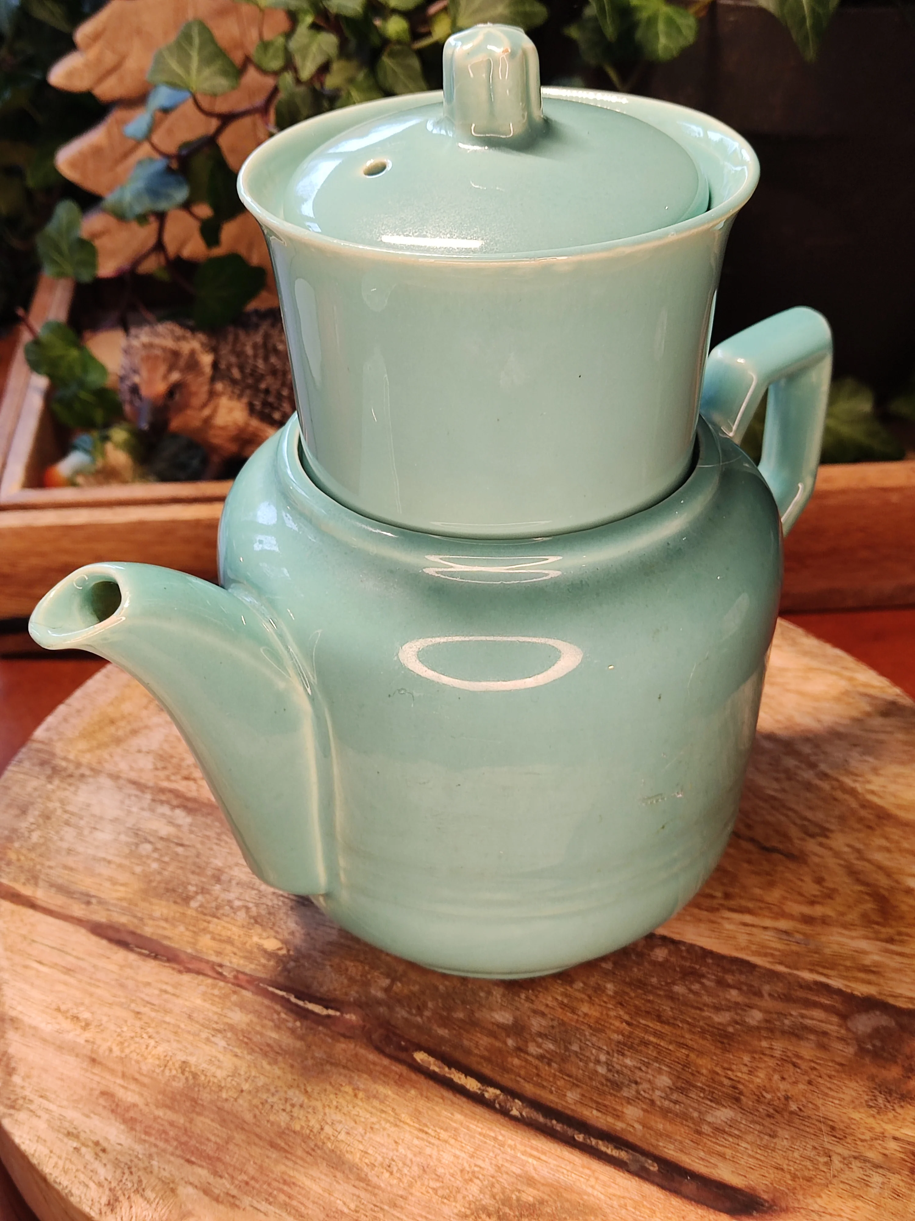koffie/theepotje vliegengroen koffie/theepotje vliegengroen