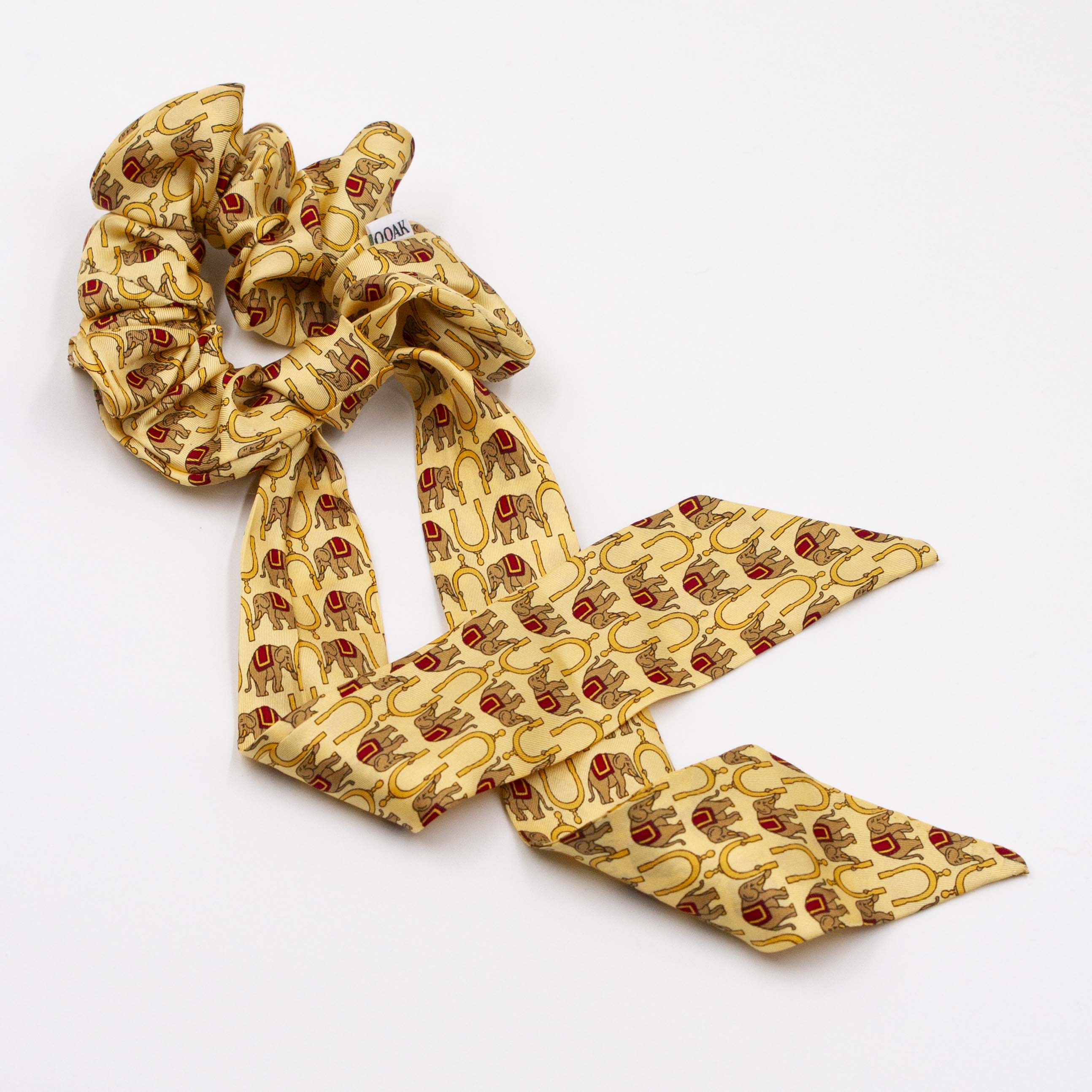 Scrunchie met lint Ollie Olifantjes