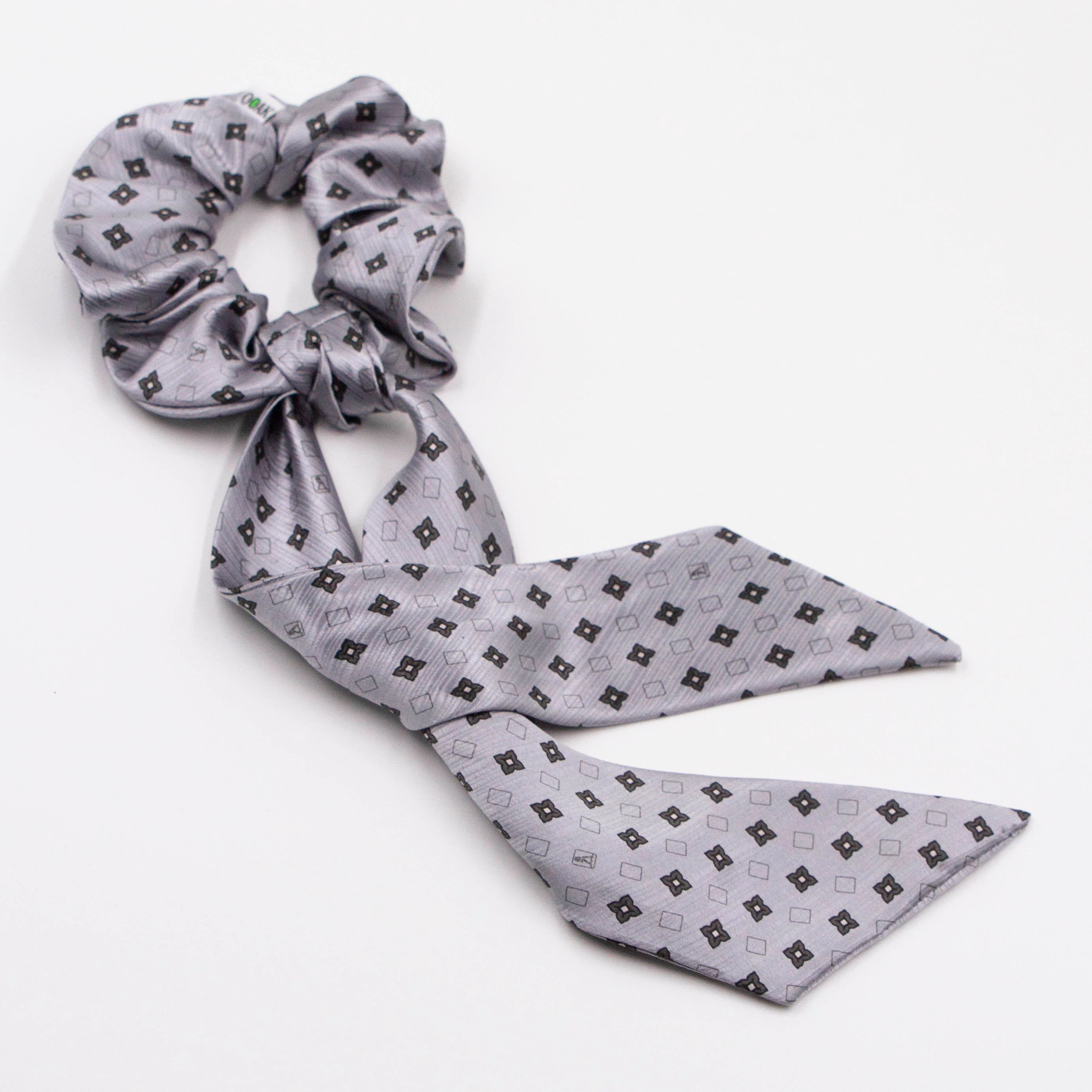 Scrunchie met lint Sil Zilver Scrunchie met lint Sil Zilver